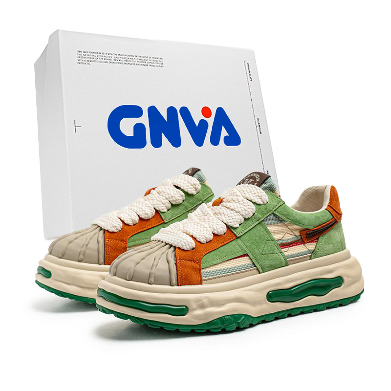 

Износостойкие низкие кроссовки на массивной подошве для мужчин GNVA, Green