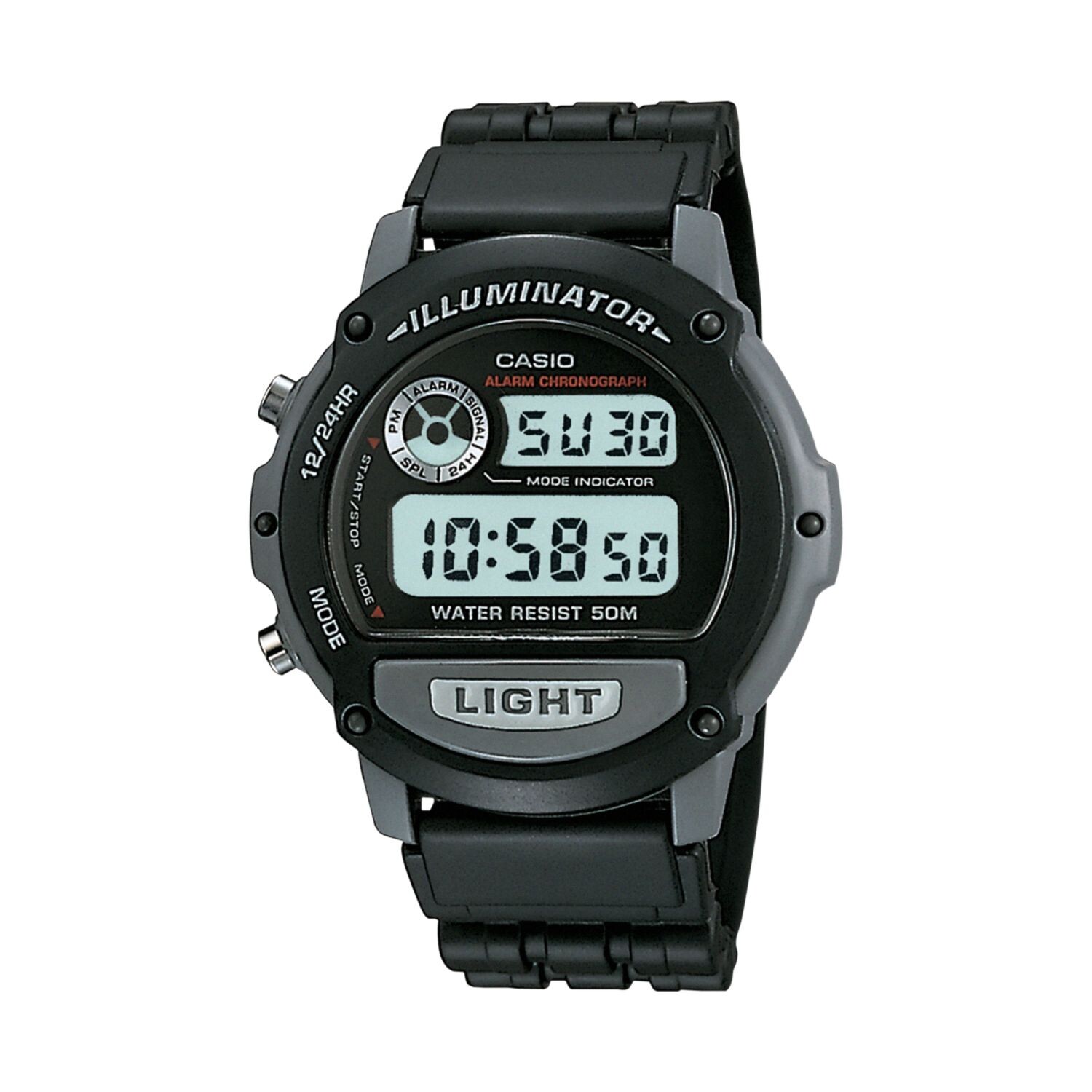 

Мужские спортивные цифровые часы Casio с хронографом — W87H-1V CITIZEN DRIVE