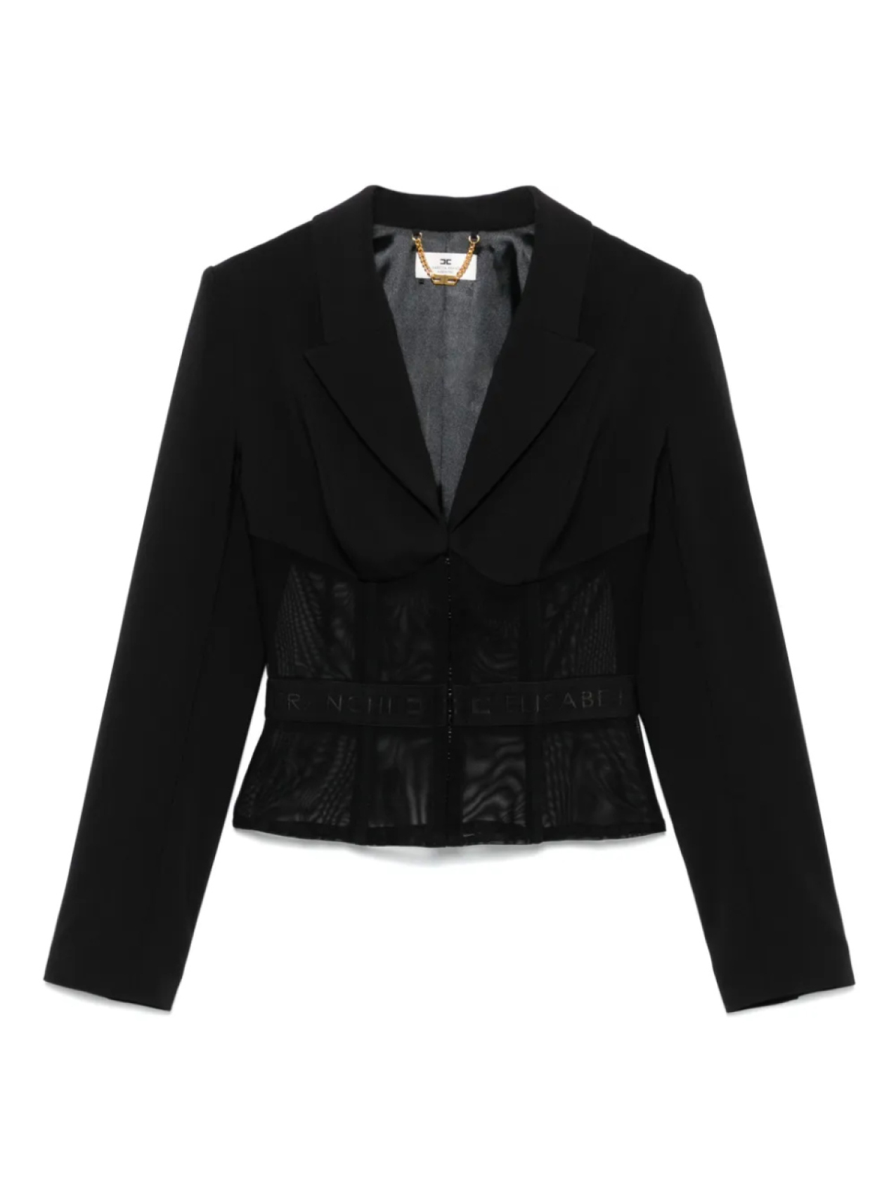 

Куртка со вставками Elisabetta Franchi, черный