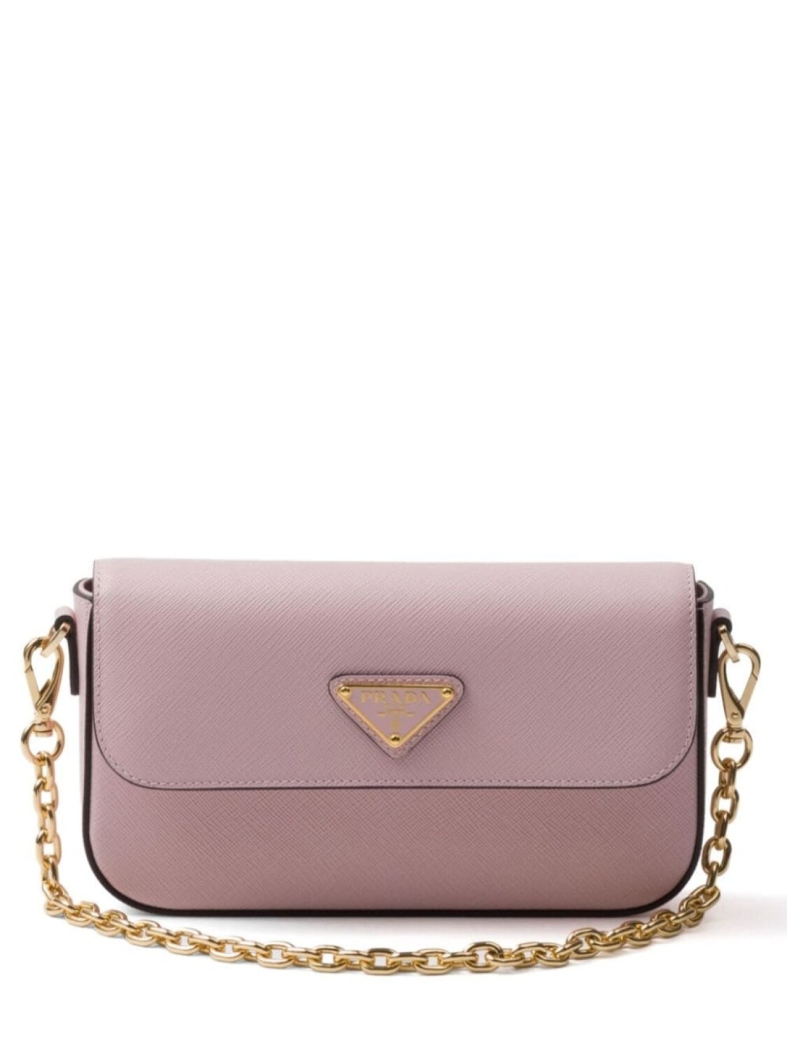 

Мини-сумка из кожи Prada Saffiano, розовый