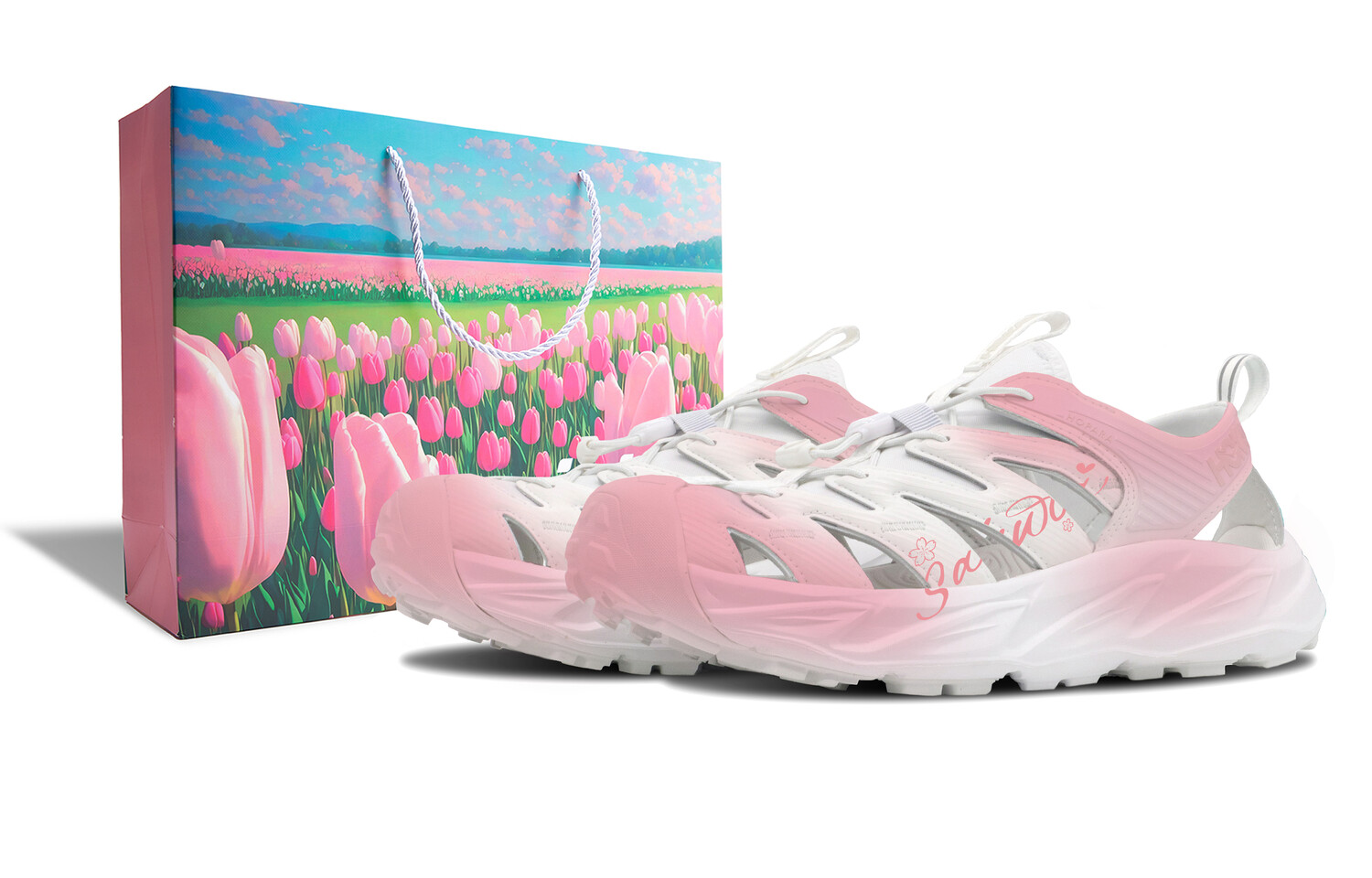 

Обувь для треккинга Hopara River унисекс, белая/красная Hoka One One