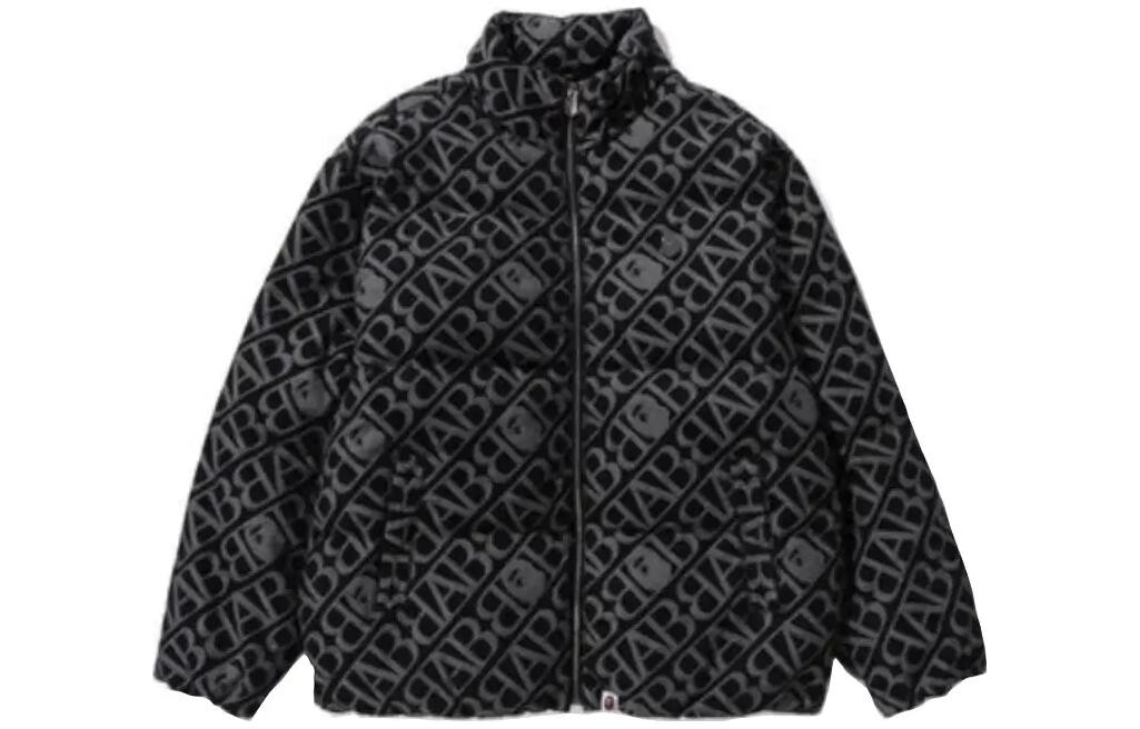 

BAPE Denim Monogram Пуховик A Bathing Ape, синий
