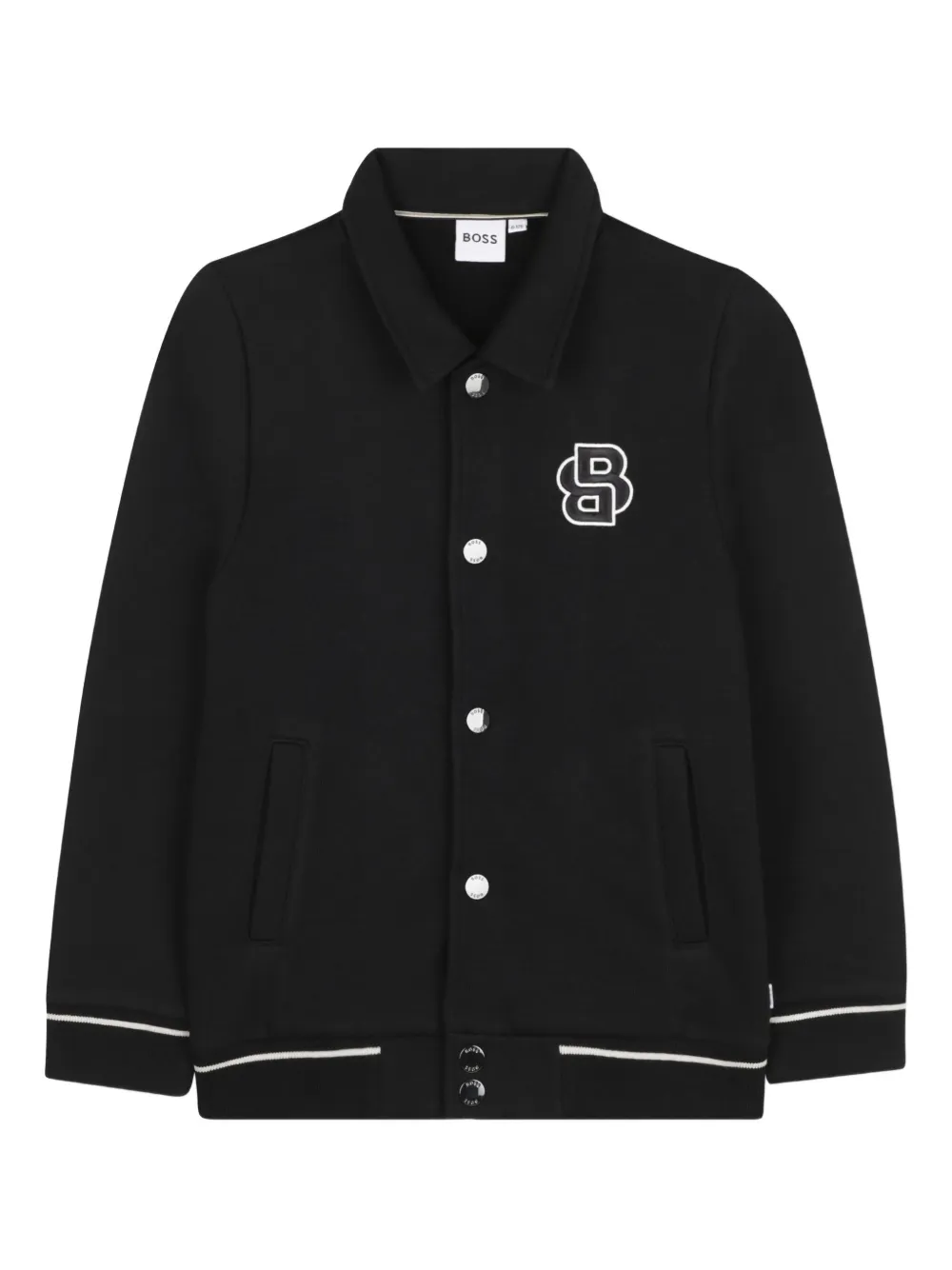 

Куртка с контрастным кантом BOSS Kidswear, черный