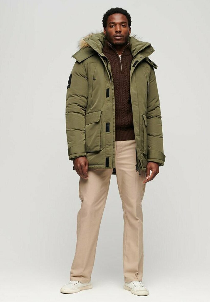 

Зимнее пальто XPD EVEREST Superdry, цвет washed khaki