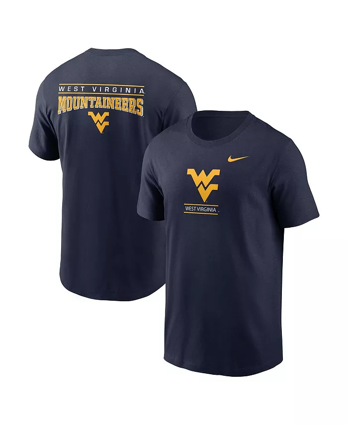 

Мужская футболка West Virginia Mountaineers 2-Hit в темно-синем цвете Nike