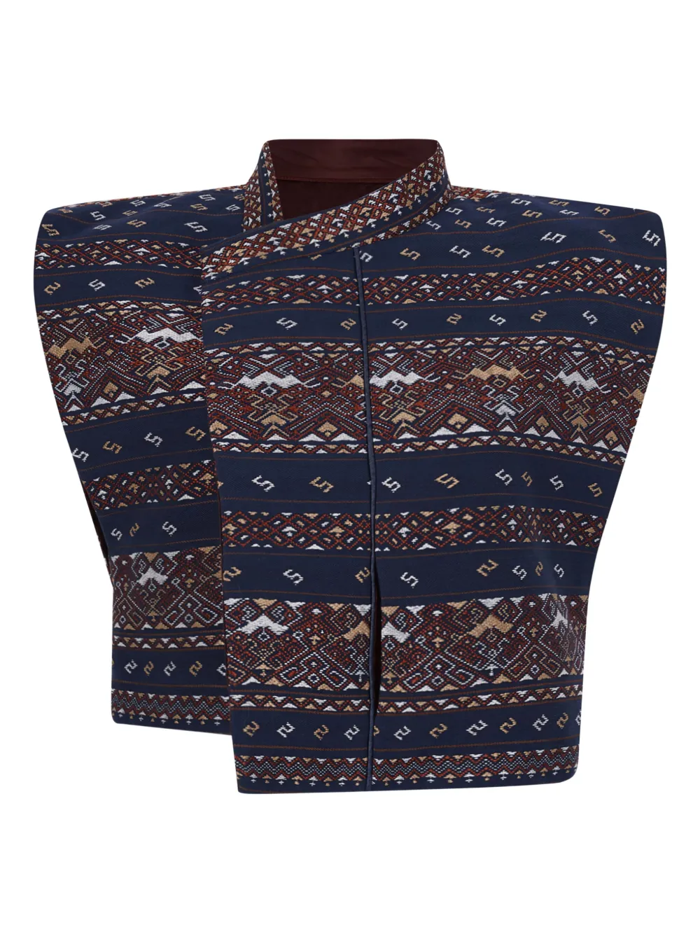 

Жакет в полоску Hui Milano, синий