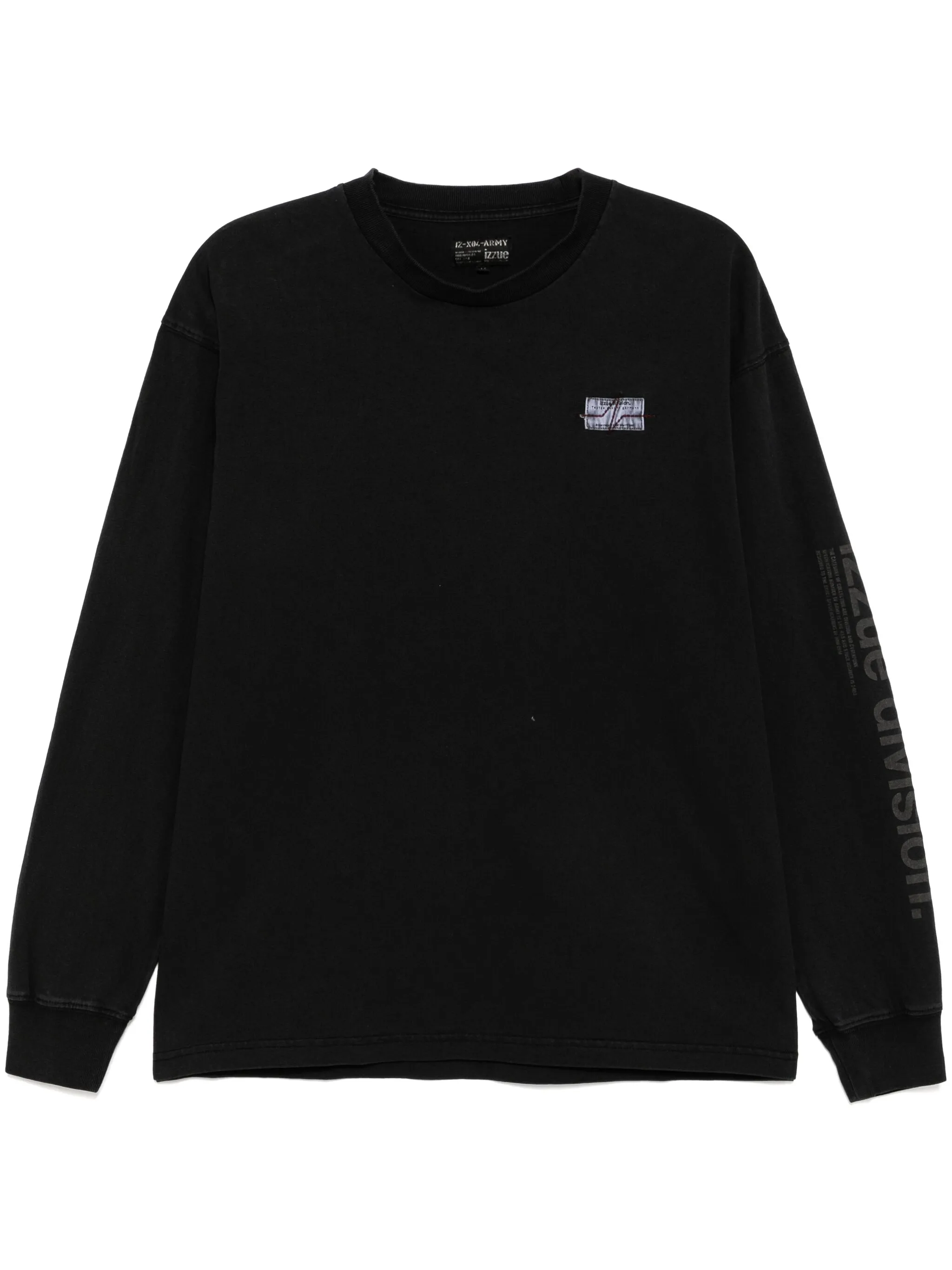 

Футболка с нашивкой-логотипом Izzue, черный