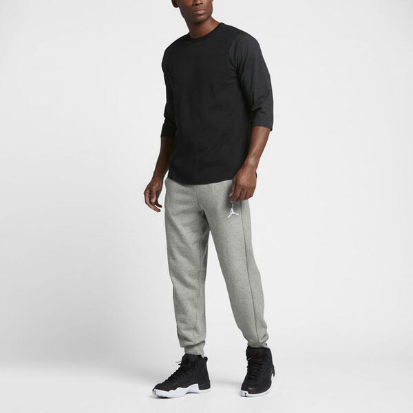Спортивные штаны Air Jordan Flight Lite Cuffed Casual Sports Bundle Feet Long Pants Gray, серый — фото 4