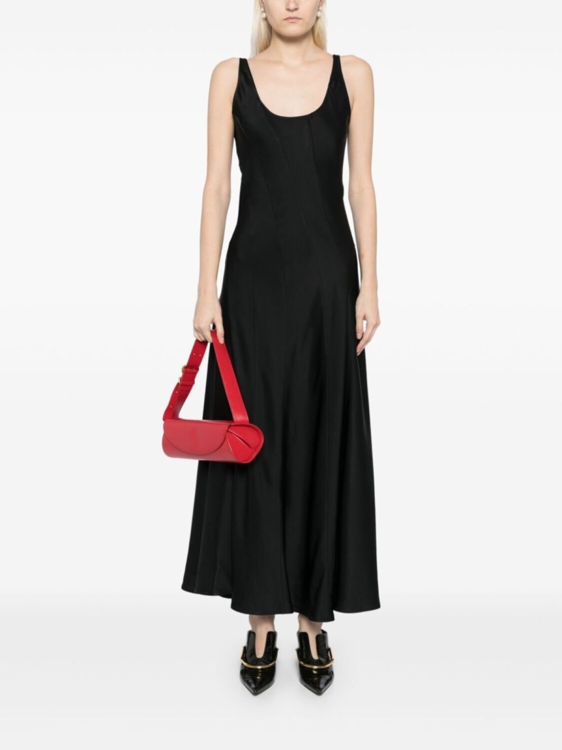 

Jil Sander декорированное платье, черный