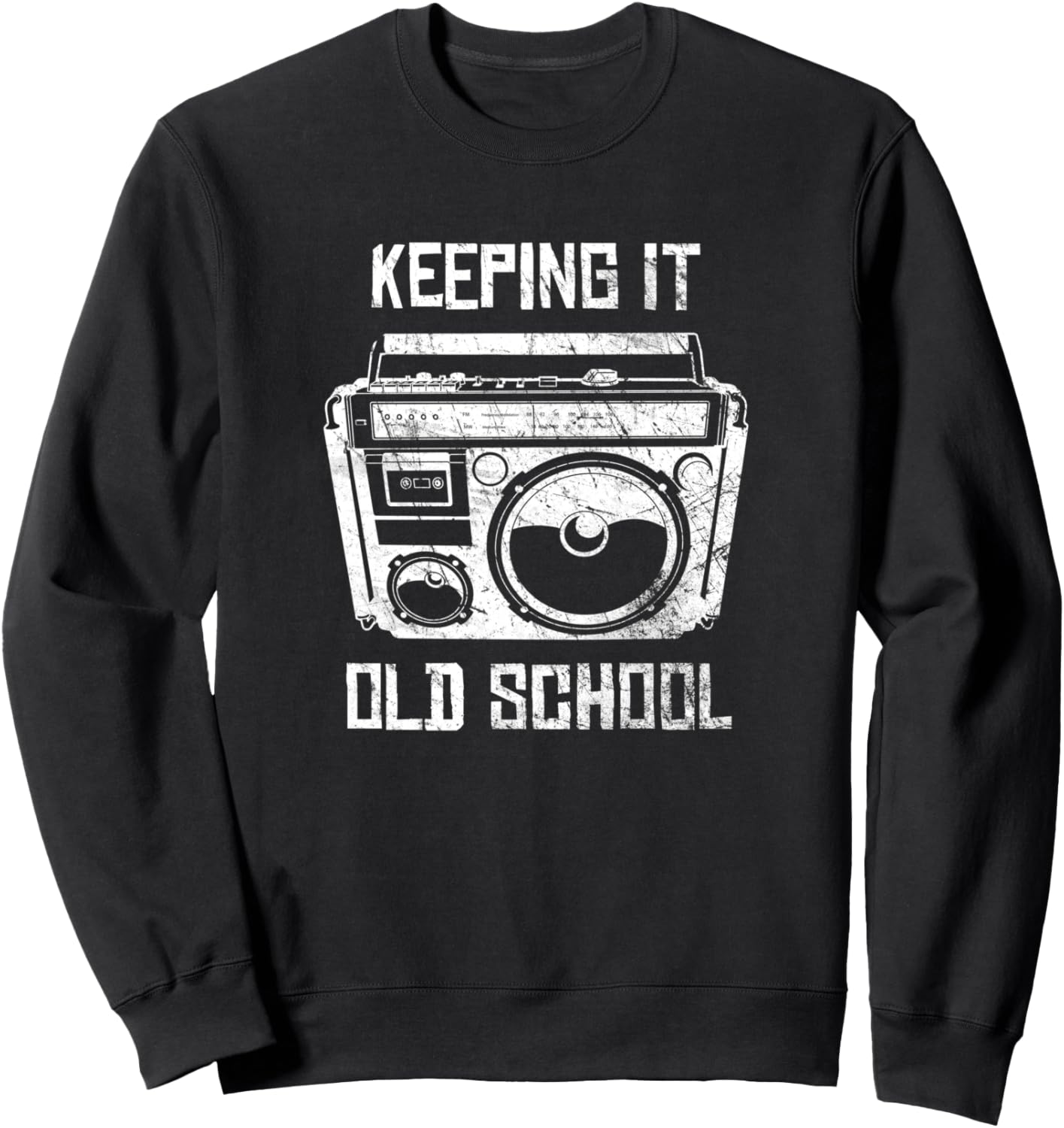 

Ретро-толстовка в стиле 80-х и 90-х с винтажным бумбоксом Retro Music 80S, 90S, Vintage Boombox, черный
