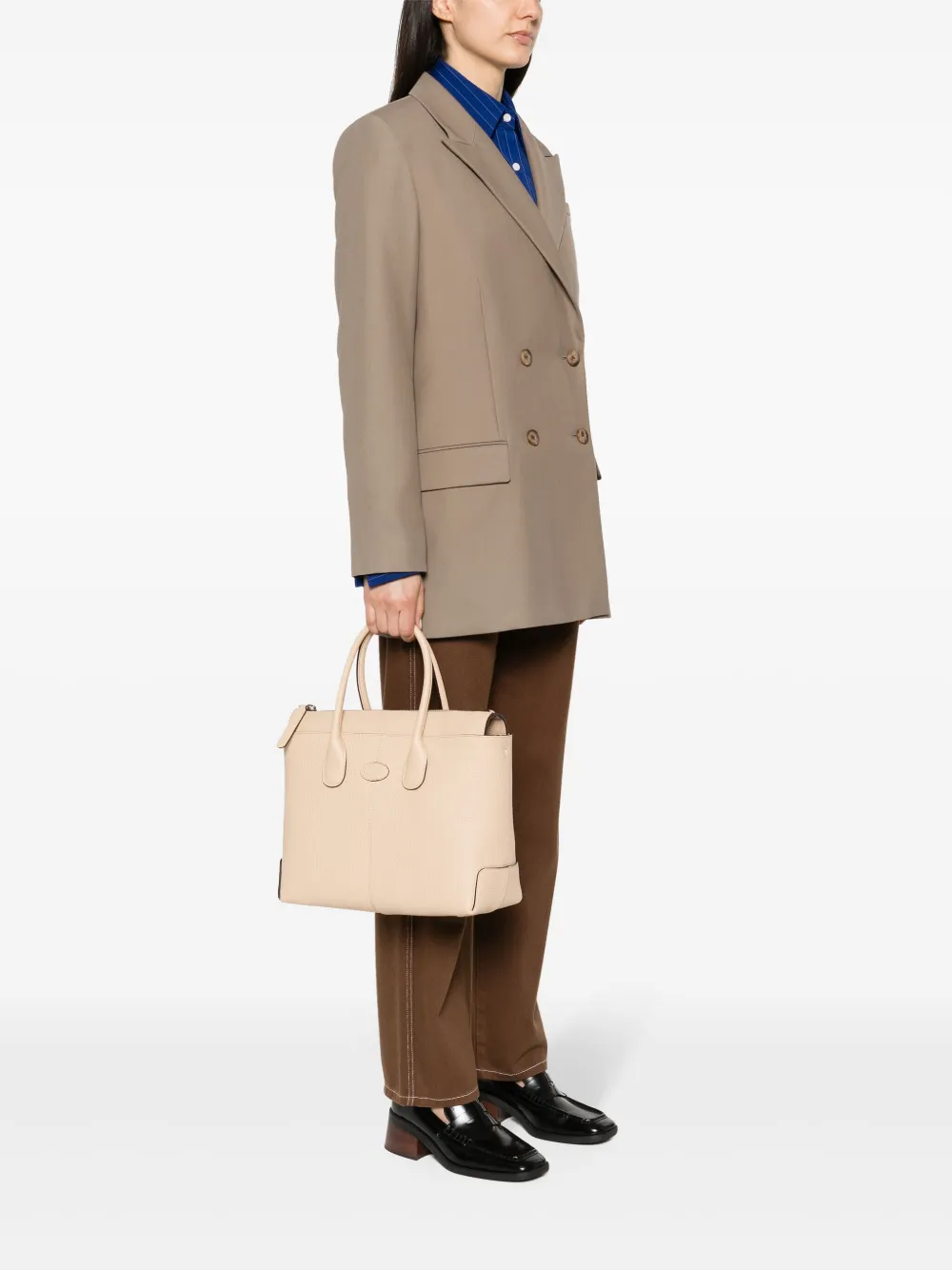 Сумка-тоут Di среднего размера Tod'S, светло-бежевый — фото 2