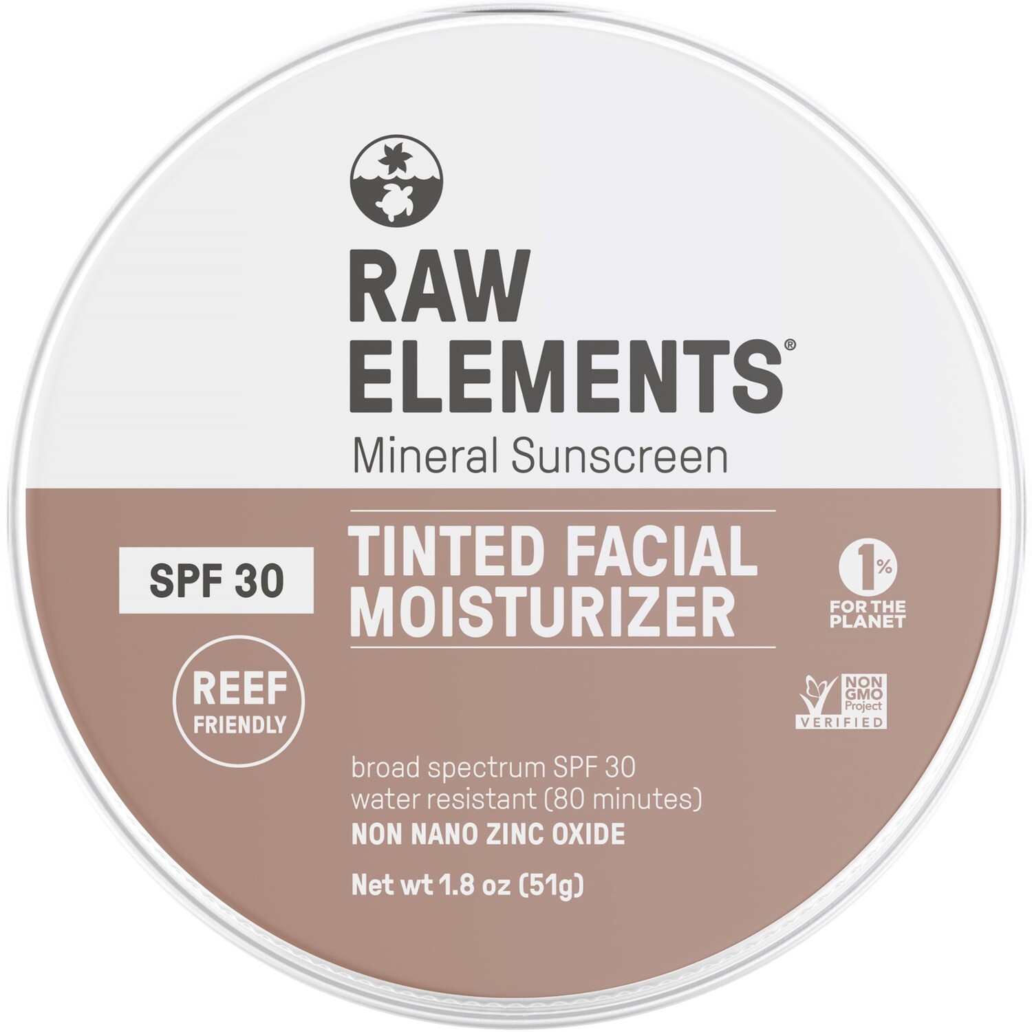 

Минеральный солнцезащитный тонированный увлажняющий крем для лица Raw Elements