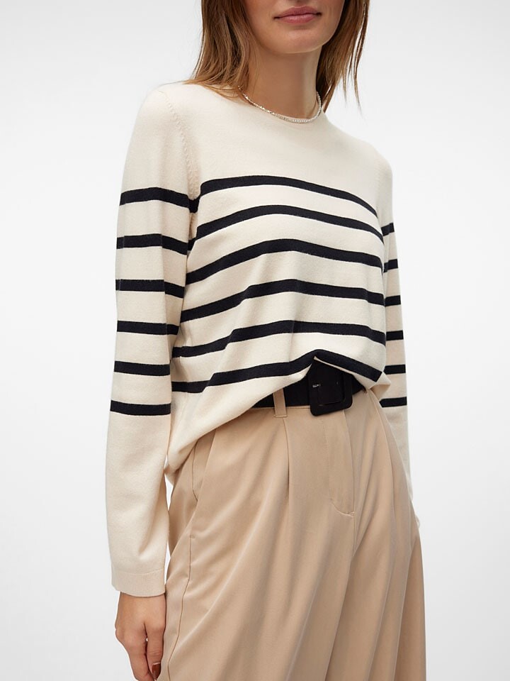 

Пуловер Vero Moda Pullover, цвет Creme/Schwarz