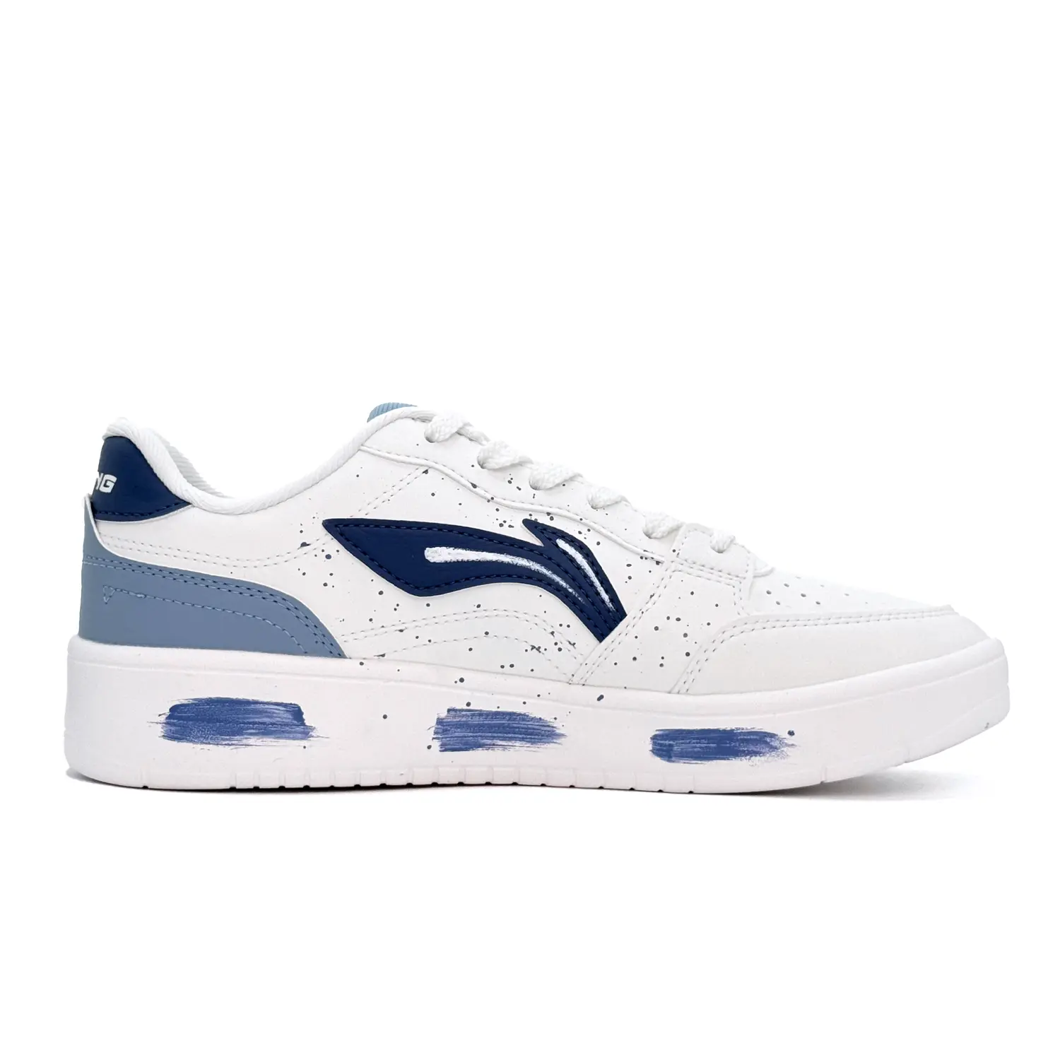Мужские низкие скейтбордные кроссовки Li Ning Sycee V3 Fire, синие, новые — фото 3