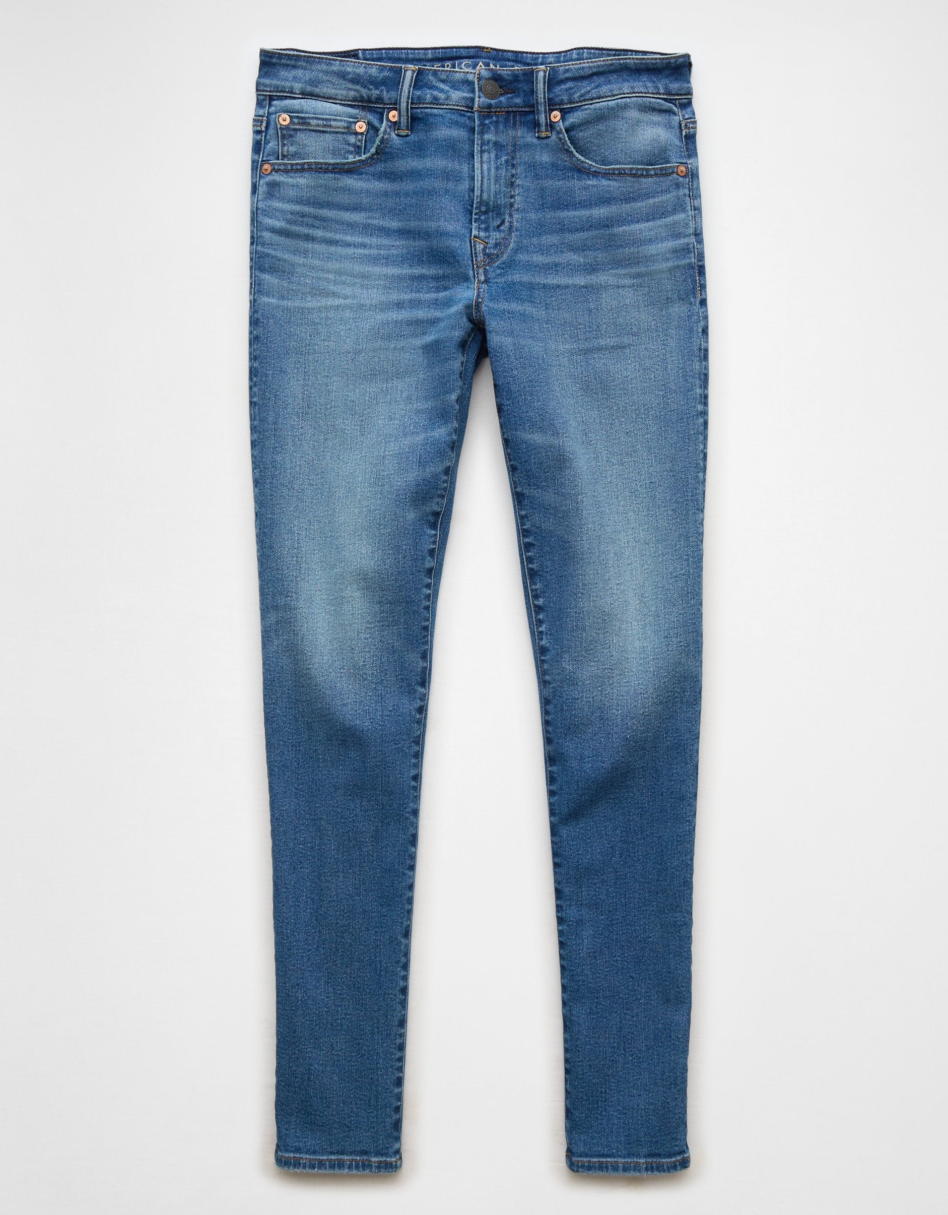 

Джинсы скинни AE AirFlex+ American Eagle Outfitters, цвет blue street