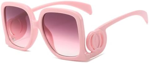 

Модные солнцезащитные очки с градиентным переходом цвета, увеличенного размера, для женщин, уникальная оправа, винтажный тренд, повседневный шик, уличная мода 2027 года MTZJH, C6