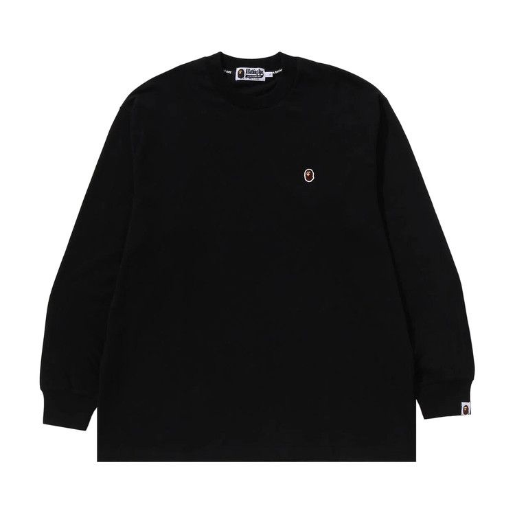 

Футболка BAPE One Point Ape Head Relaxed Fit Long-Sleeve Tee, Black