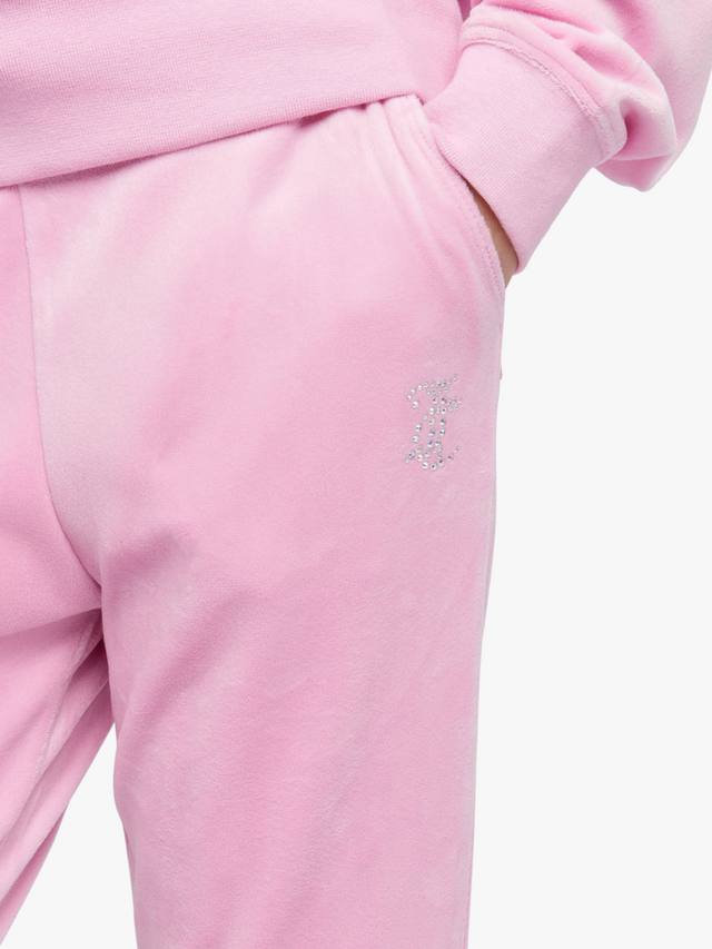Детские зауженные джоггеры капри Juicy Couture, Pink — фото 4