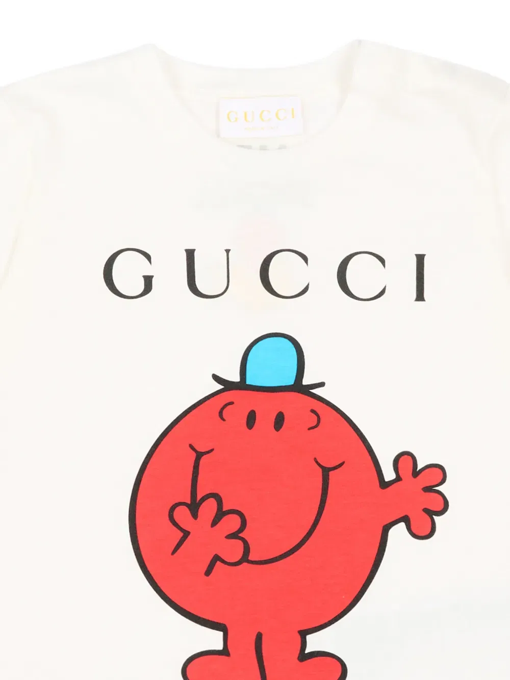 Футболка с коротким рукавом и принтом Gucci Kids, белый — фото 3