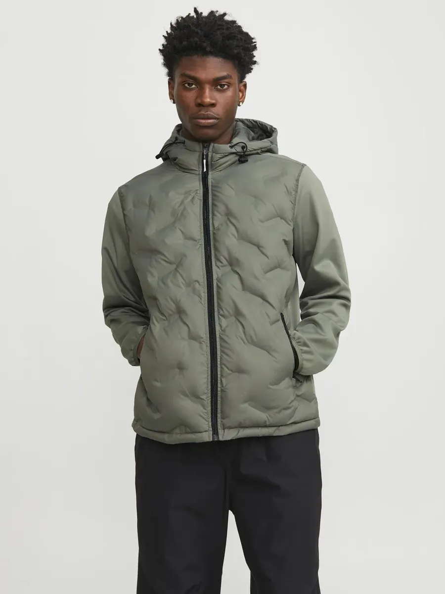 

Гибридная куртка Jack & Jones "JCOHEAT HYBRID JACKET NOOS", с капюшоном, зеленый