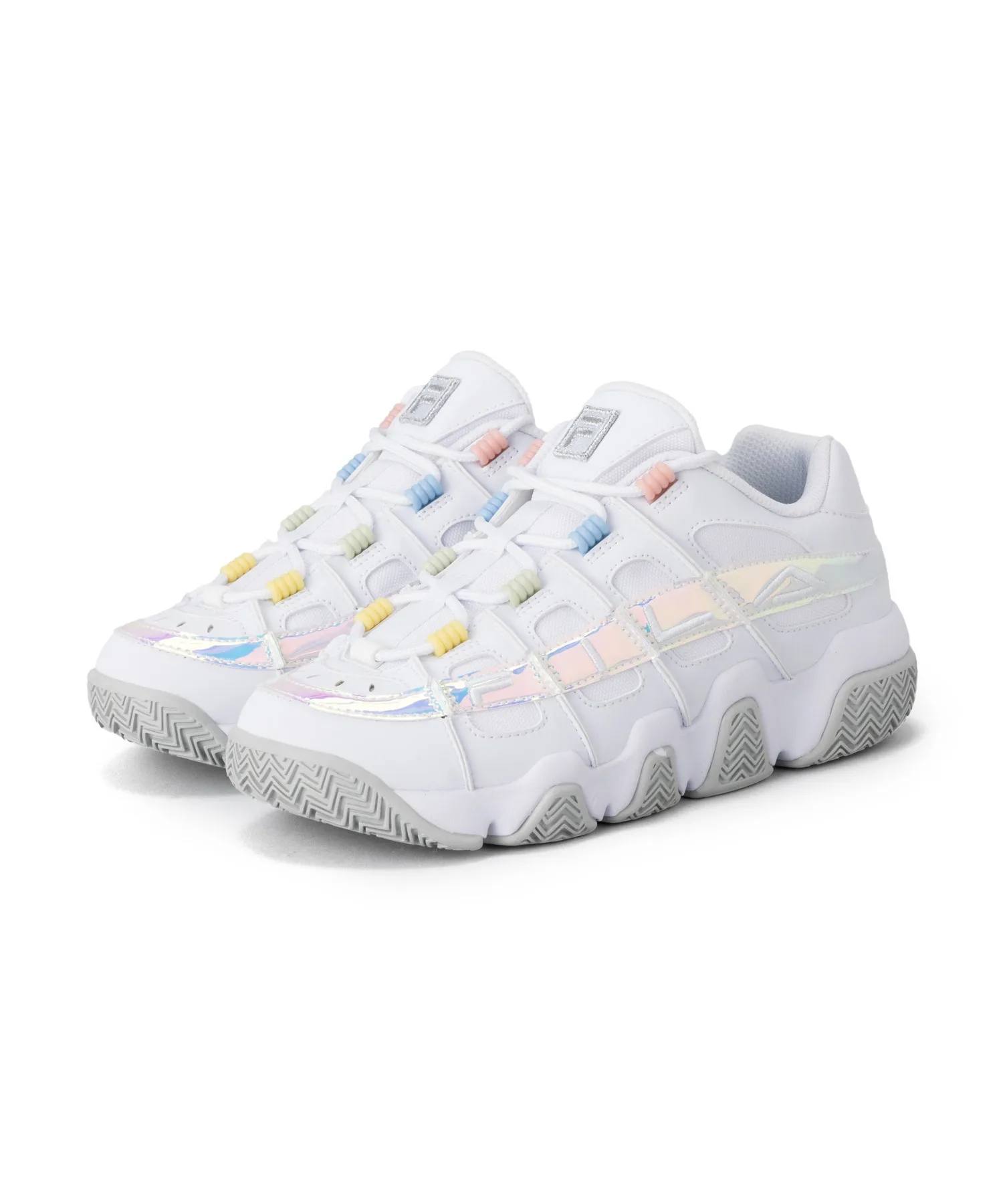 Кроссовки для мужчин и женщин FILA BARRICADE XT97 HOLOGRAM белые — фото 3