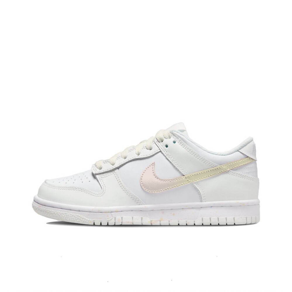 

Кроссовки Nike Dunk Skateboarding Shoes Women's Low-top Pink/Yellow, розовый
