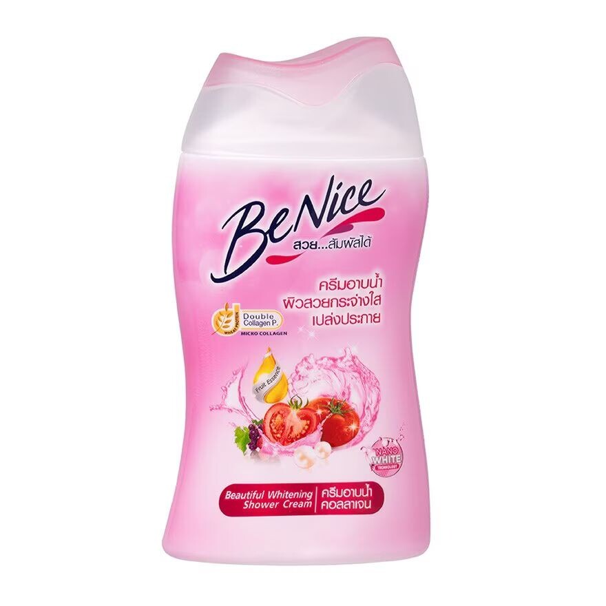 

Benice Крем для душа Beautiful Whitening 80 мл. ครีมอาบน้ำ ผิวเด้ง ฉ่ำน้ำ, Pink