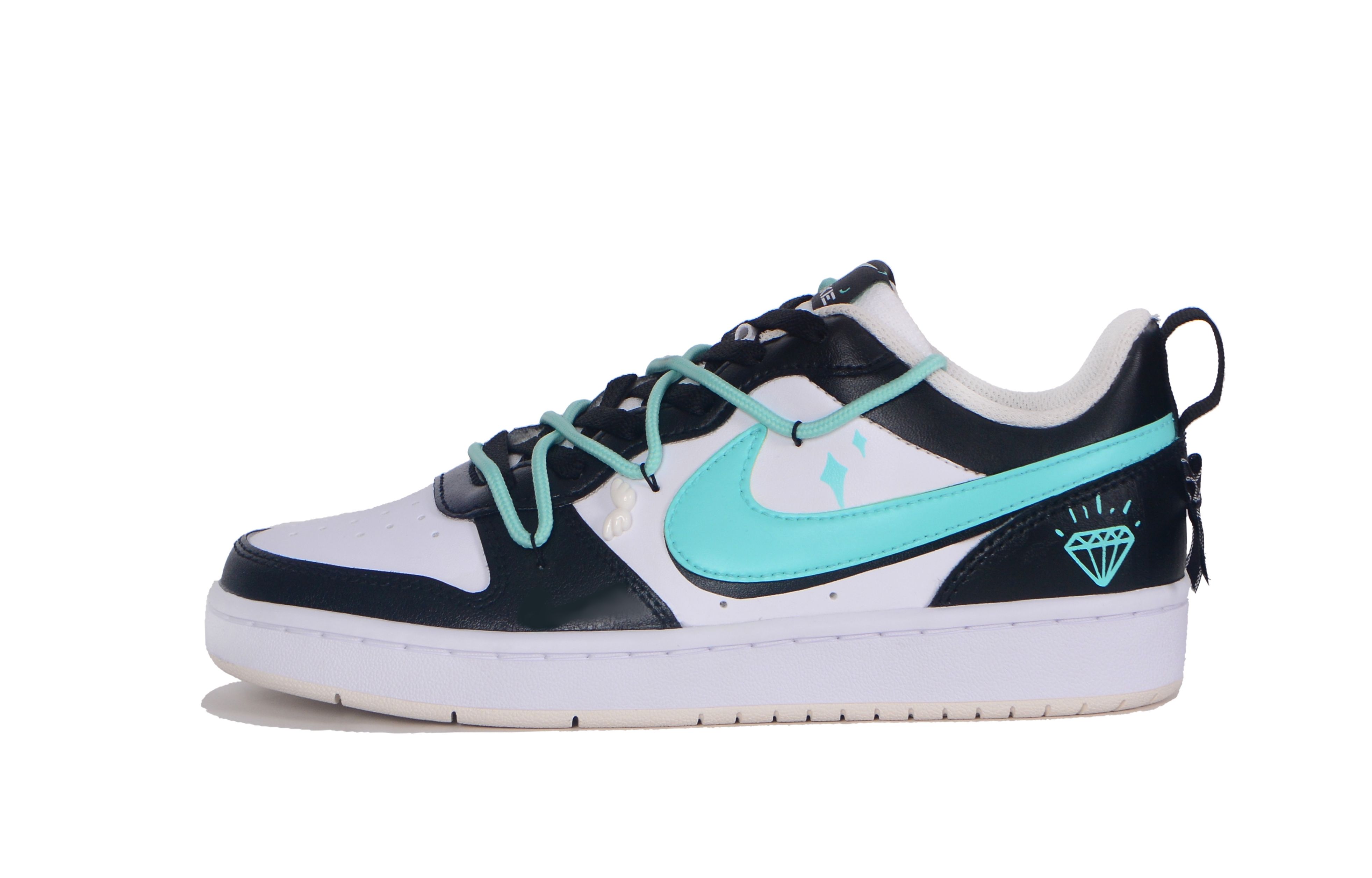 

Кроссовки Nike Skateboarding Shoes Women's Low-top Black/Tiffany Green, черный