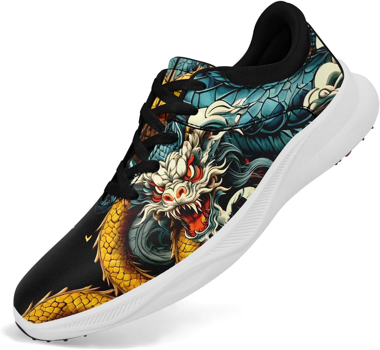 

Мужские гольф-туфли Dragon, спортивные кроссовки для гольфа без шипов, противоскользящие, с амортизацией, водонепроницаемые, для ходьбы, для женщин Coolcustomize, синий