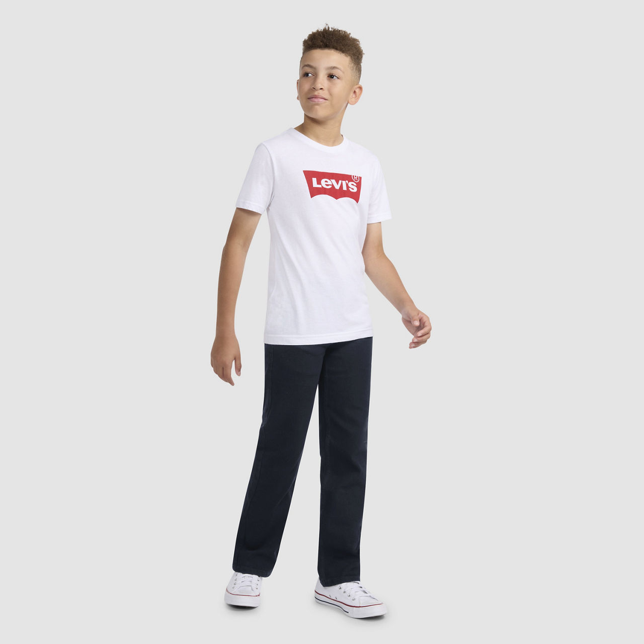 

Джинсы 514 Straight Fit Performance для мальчиков 8–20 лет Levi's, Black Stretch - Dark Wash