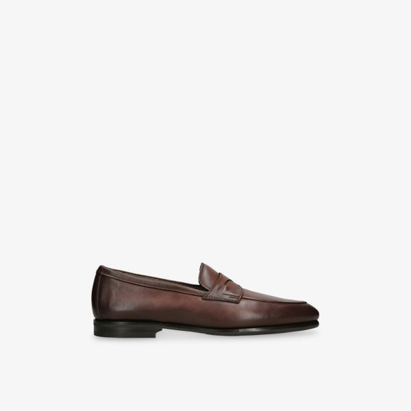

Карло кожаные пенни-лоферы Santoni, коричневый