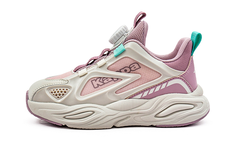 

KAPPA KIDS Детские кроссовки Capa Cushioning Low-top Lifestyle бежево-розового цвета