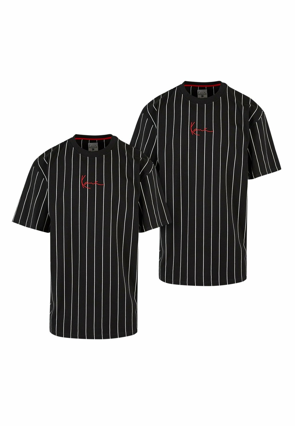 

Футболка с принтом SMALL SIGNATURE ESSENTIAL TEE 2-PACK STRIPE Karl Kani, цвет black