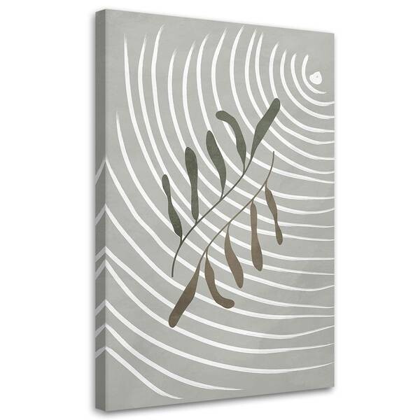 

Картина арт-принт KUNSTLOFT Minimalist Leaf Abstract, серый
