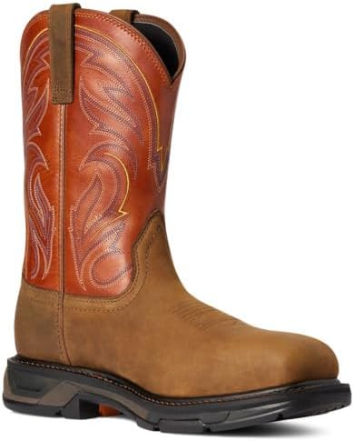 Ботинки ARIAT WorkHog XT Cottonwood с углеродным носком, Dark Earth/Brick — фото 3