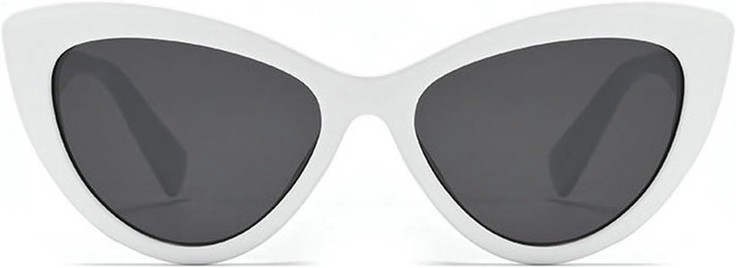 

Модные солнцезащитные очки COTIA Fashion Small Cat Eye для женщин и мужчин. Классические, милые солнцезащитные очки в форме «кошачьих глаз». Стильные летние очки, White