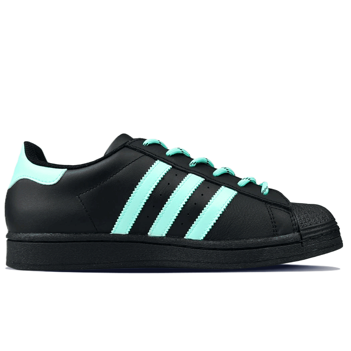 Adidas Originals Superstar J противоскользящие износостойкие низкие детские скейтбординговые кроссовки Emerald для подростков — фото 2