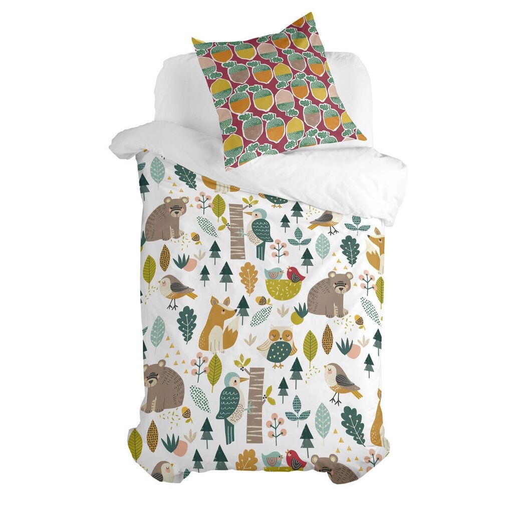 

Комплект пододеяльников HappyFriday Moshi Moshi Harvestwood Colorful Одиночный матрас, 2 предмета, мультиколор
