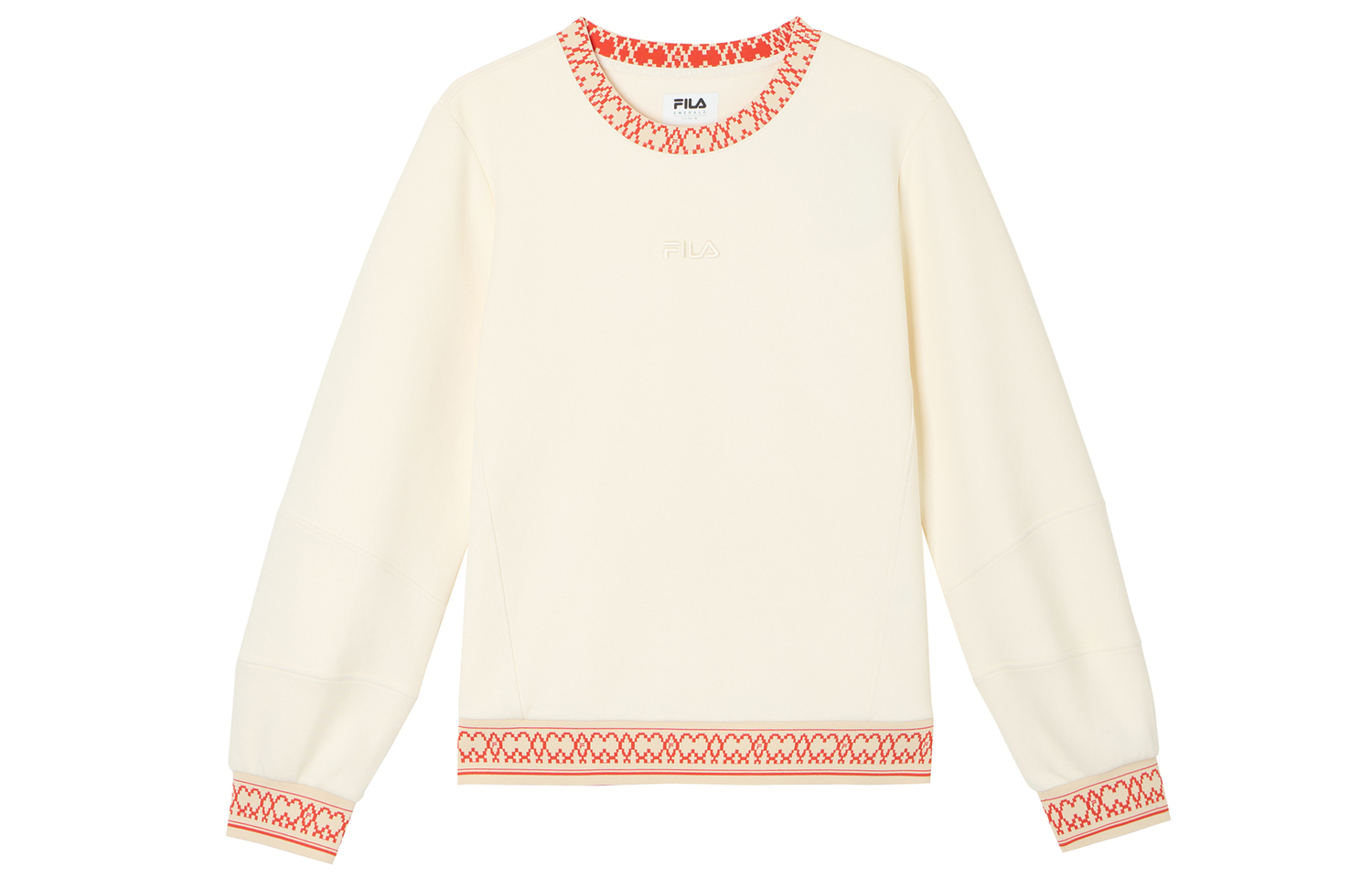 

Свитшот женский овсяно-белый Oat White FILA, белый