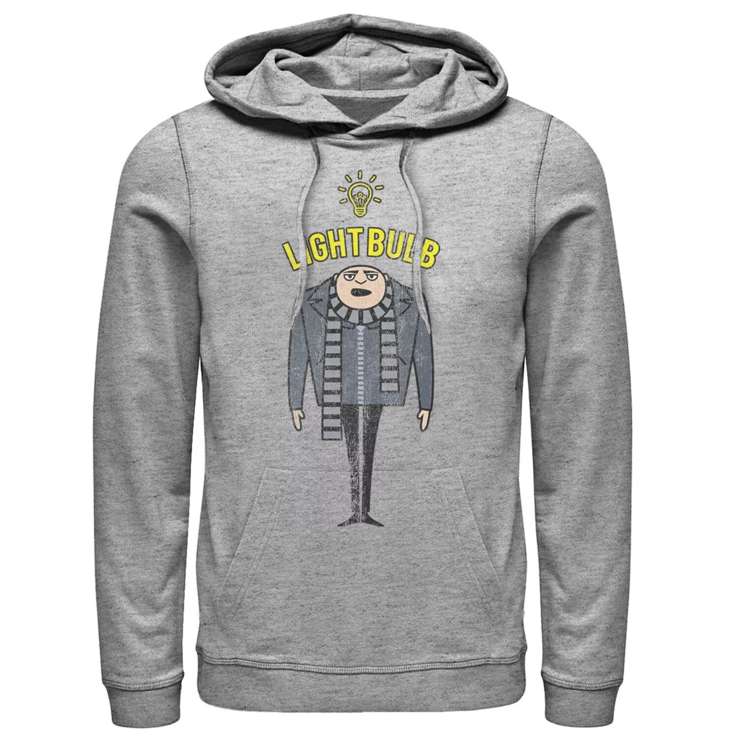 

Мужской пуловер с капюшоном Despicable Me Minions Gru Light Bulb Licensed Character