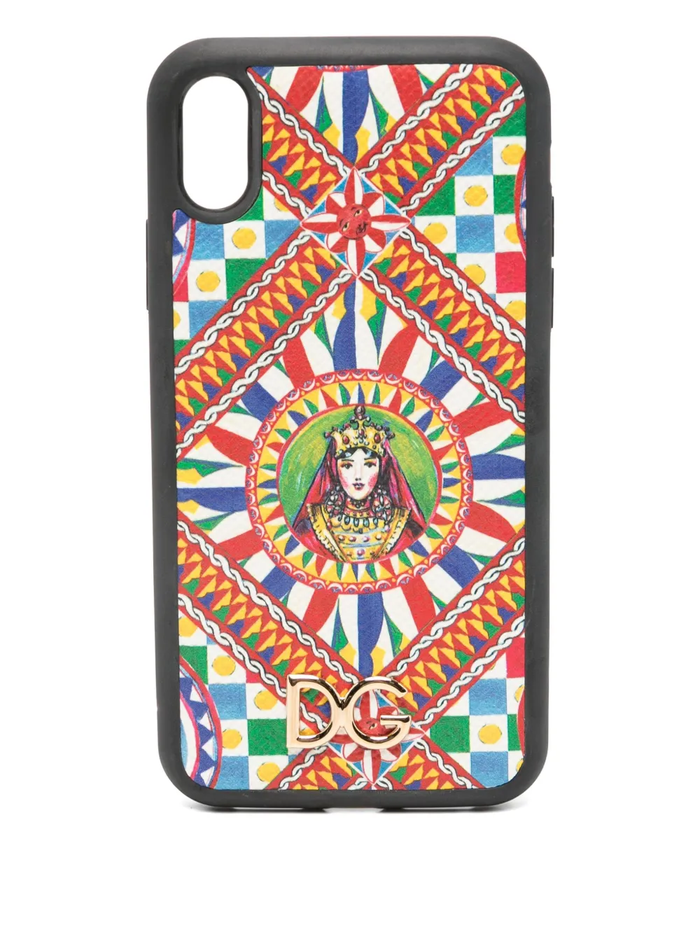 

Чехол для iPhone XR с геометричным принтом Dolce & Gabbana, красный