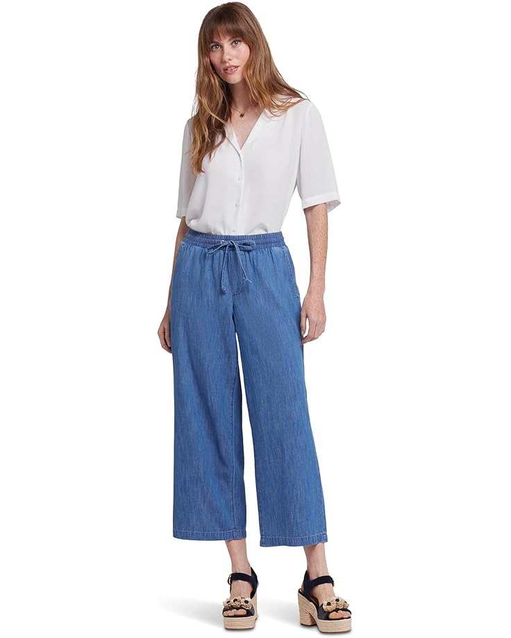 

Брюки NYDJ Petite Jayne Pull-on Wide Leg Ankle Pants, цвет Everly