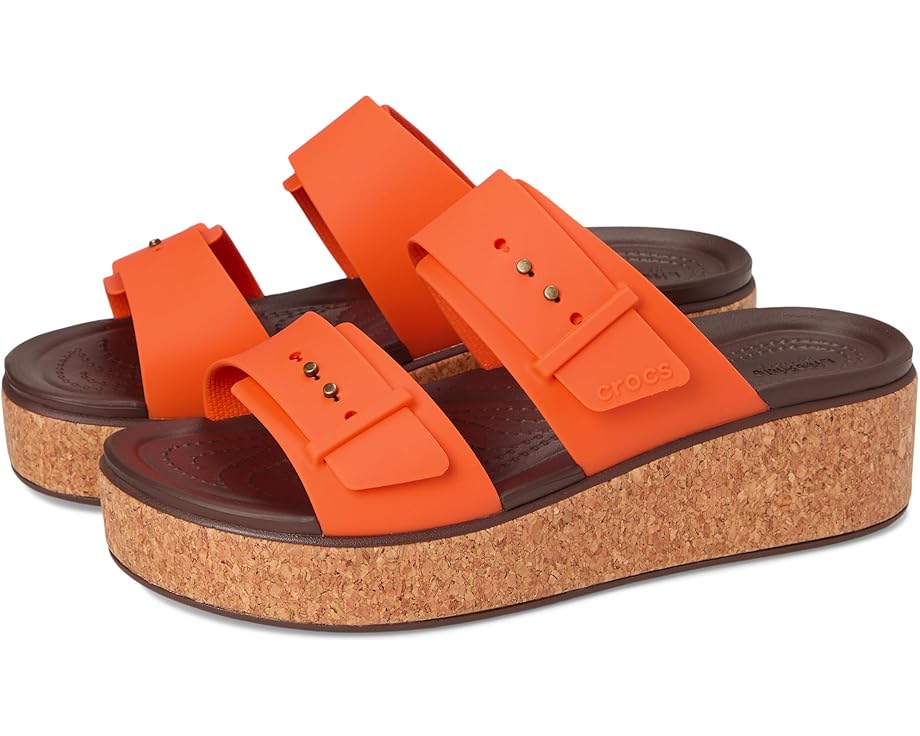 Сандалии Crocs Brooklyn Cork Buckle Sandals, цвет Topaz