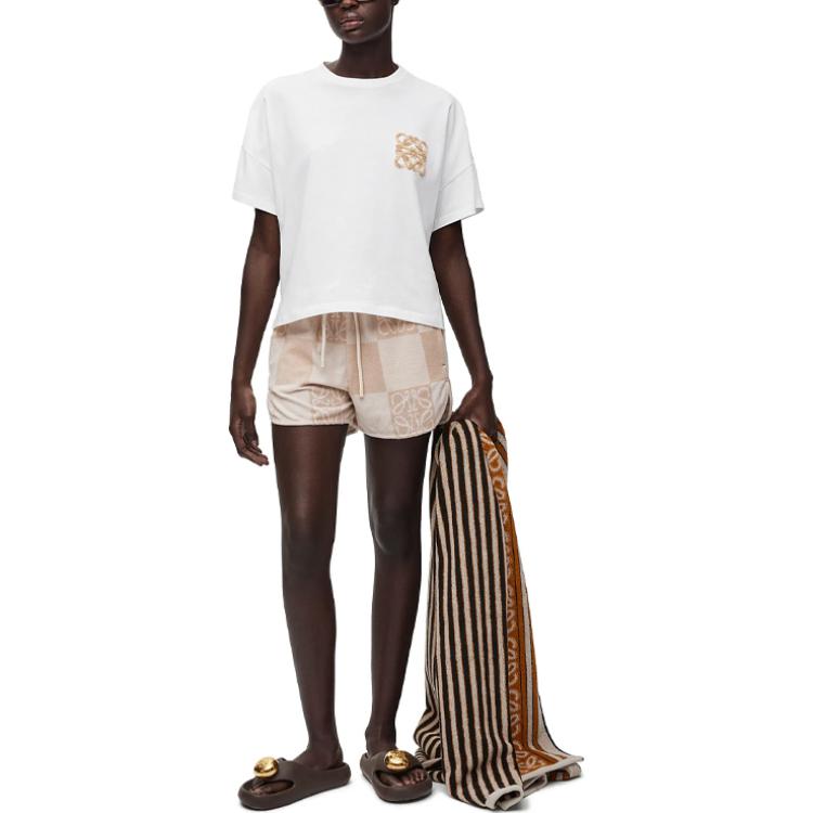 Шорты Paula's Ibiza 'Tosca Beige' LOEWE, тосканский бежево-желтый — фото 3