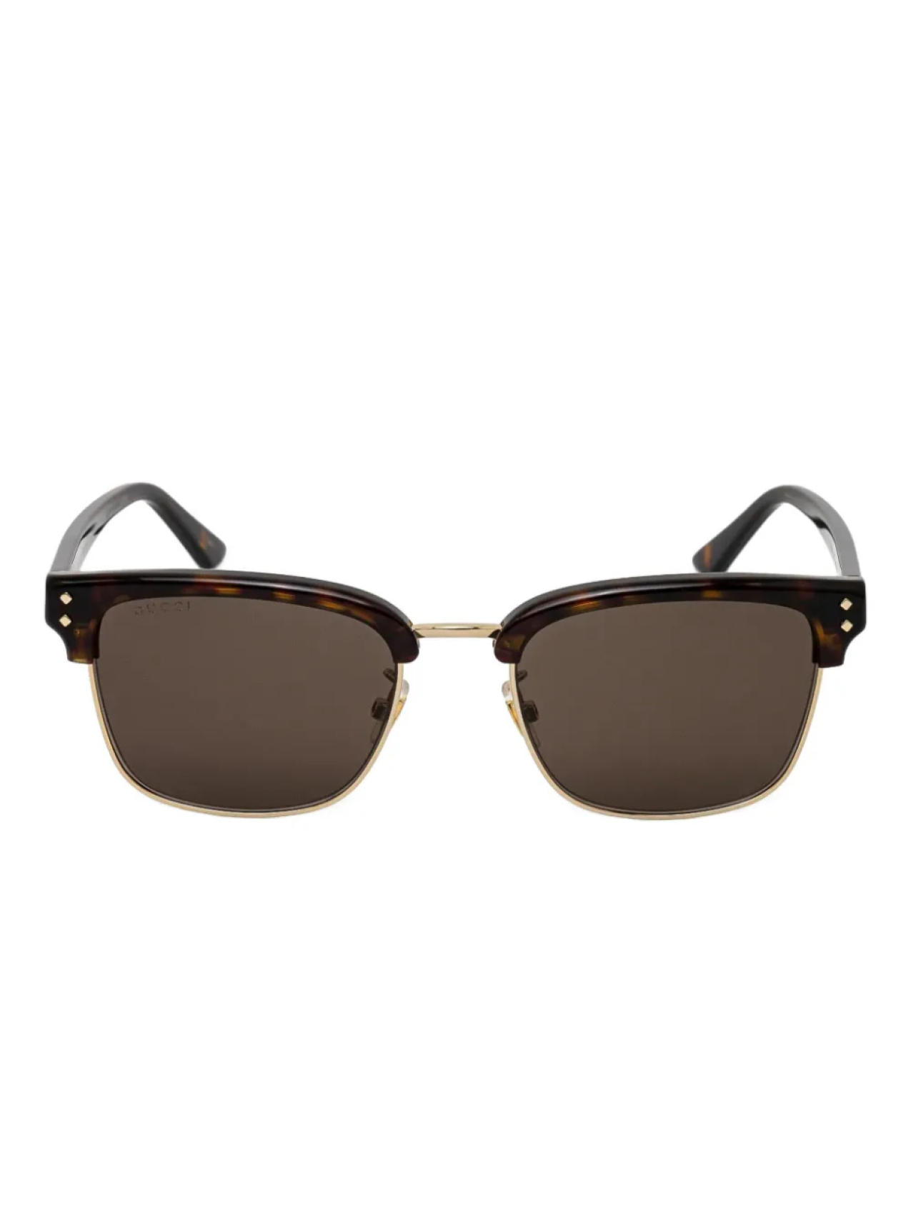 

Солнцезащитные очки в черепаховой оправе Gucci Eyewear, коричневый