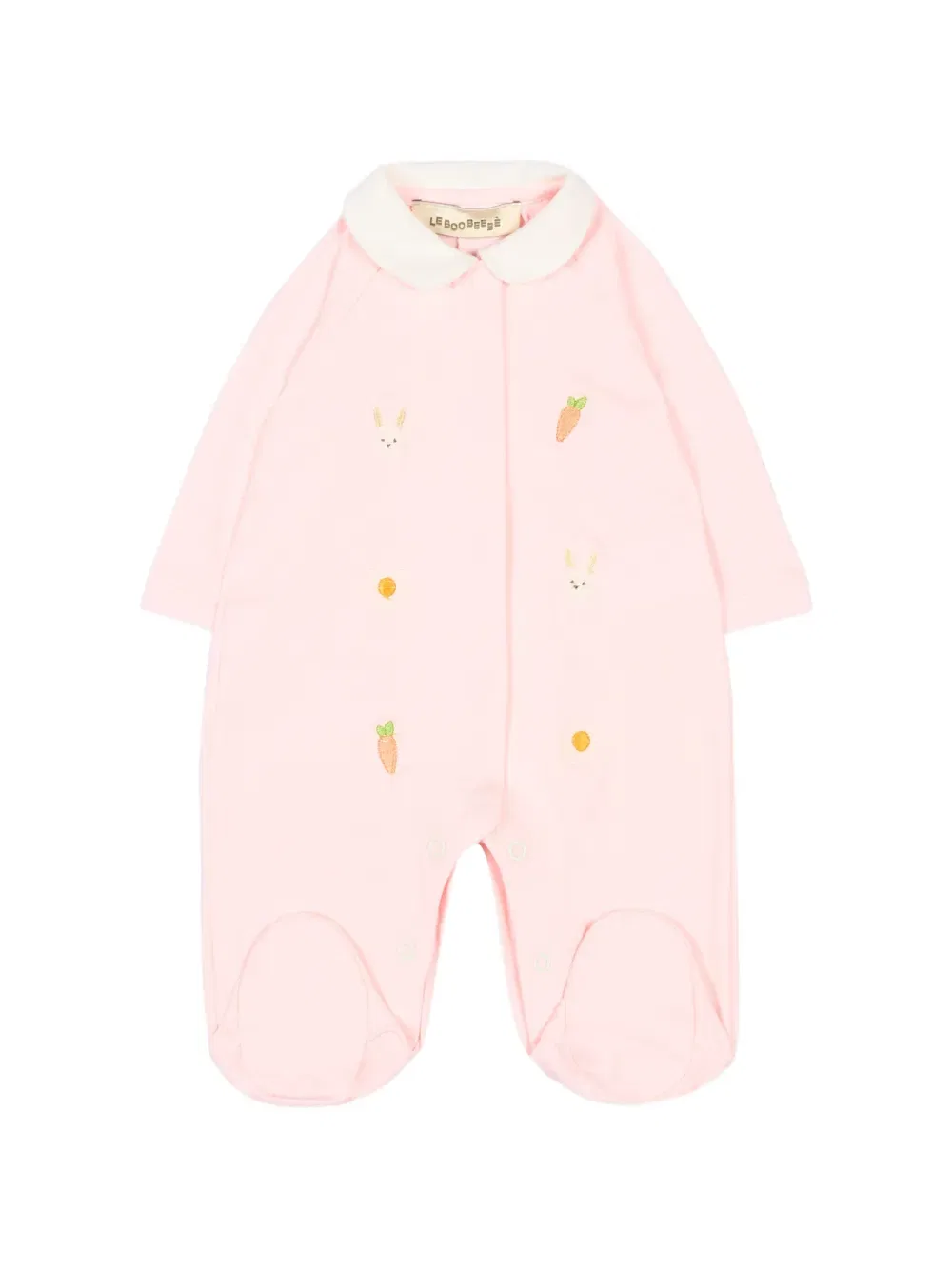 Комбинезон для новорожденного с вышивкой Le Boo Beebe, розовый