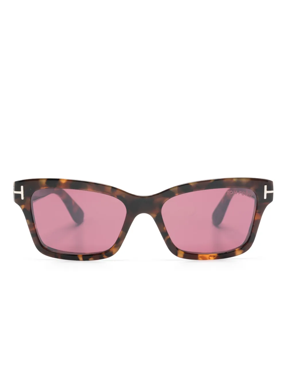 

Солнцезащитные очки Mikel в квадратной оправе TOM FORD Eyewear, коричневый