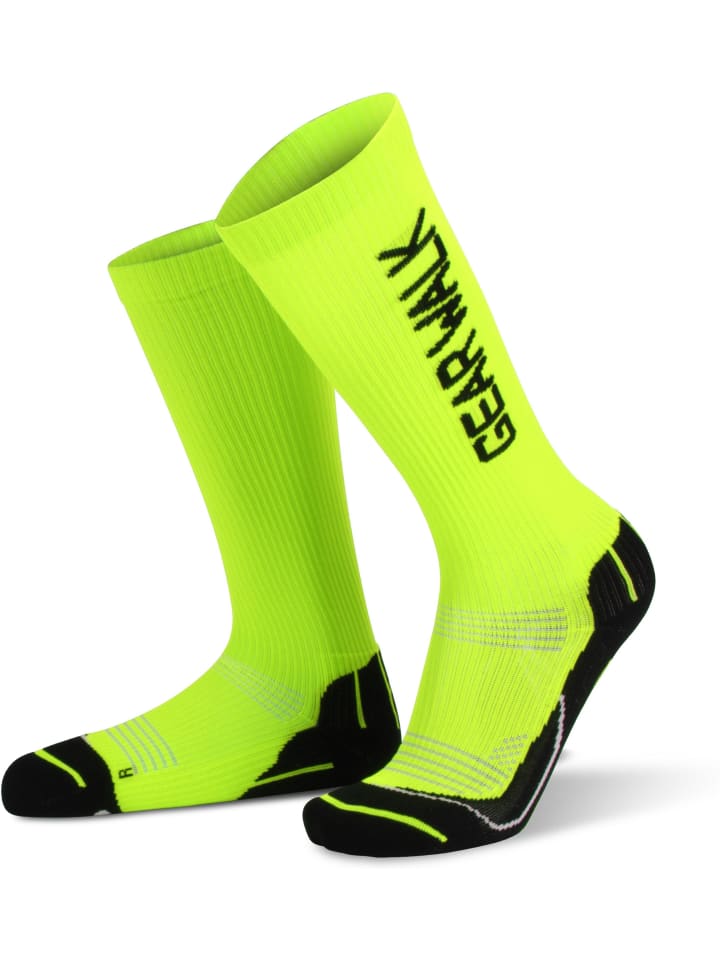 

Normani 2 пары дышащих спортивных компрессионных носков неоново-желтого/черного цвета