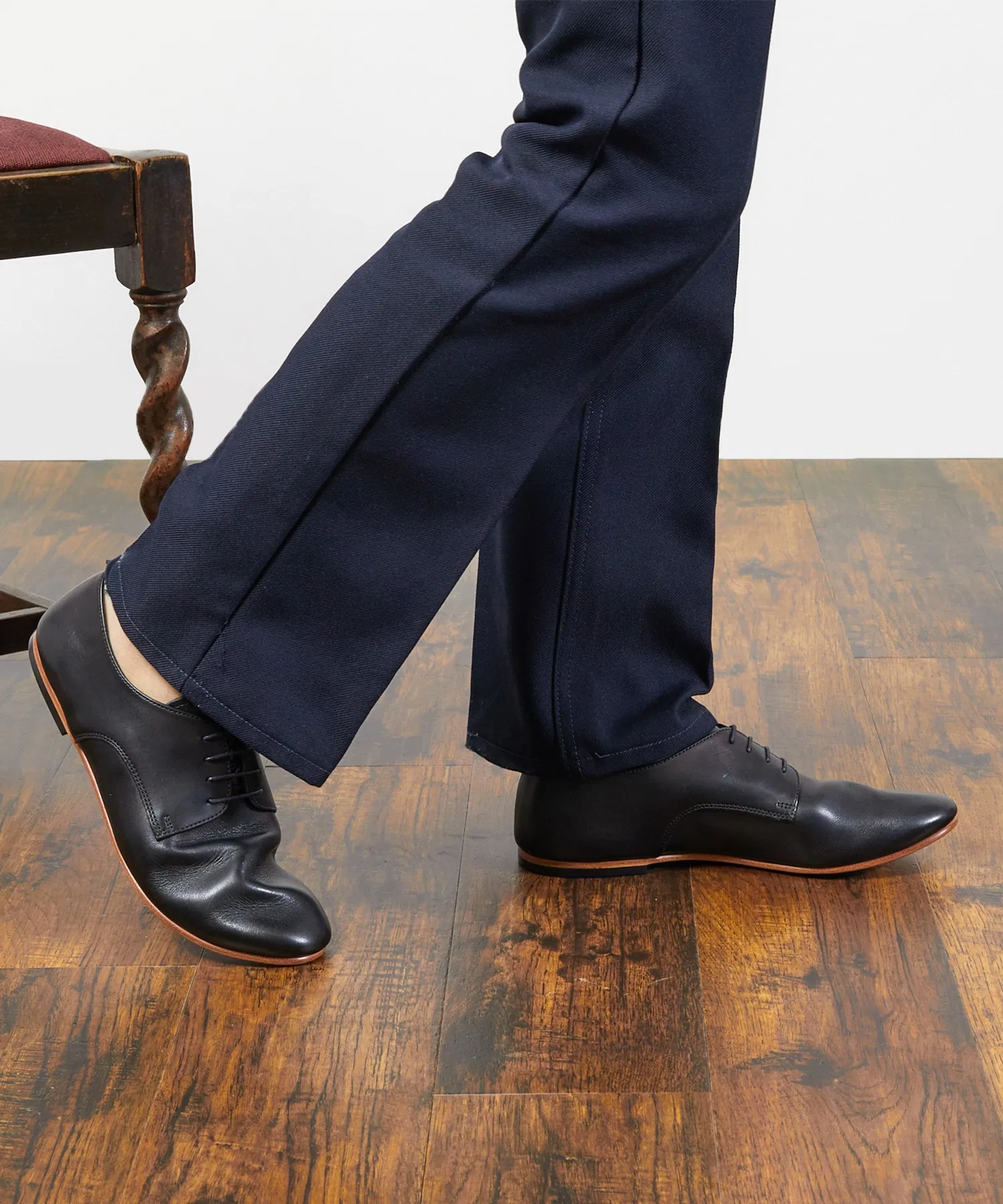 Мужские кожаные туфли PADRONE DERBY DANCE SHOES — фото 4