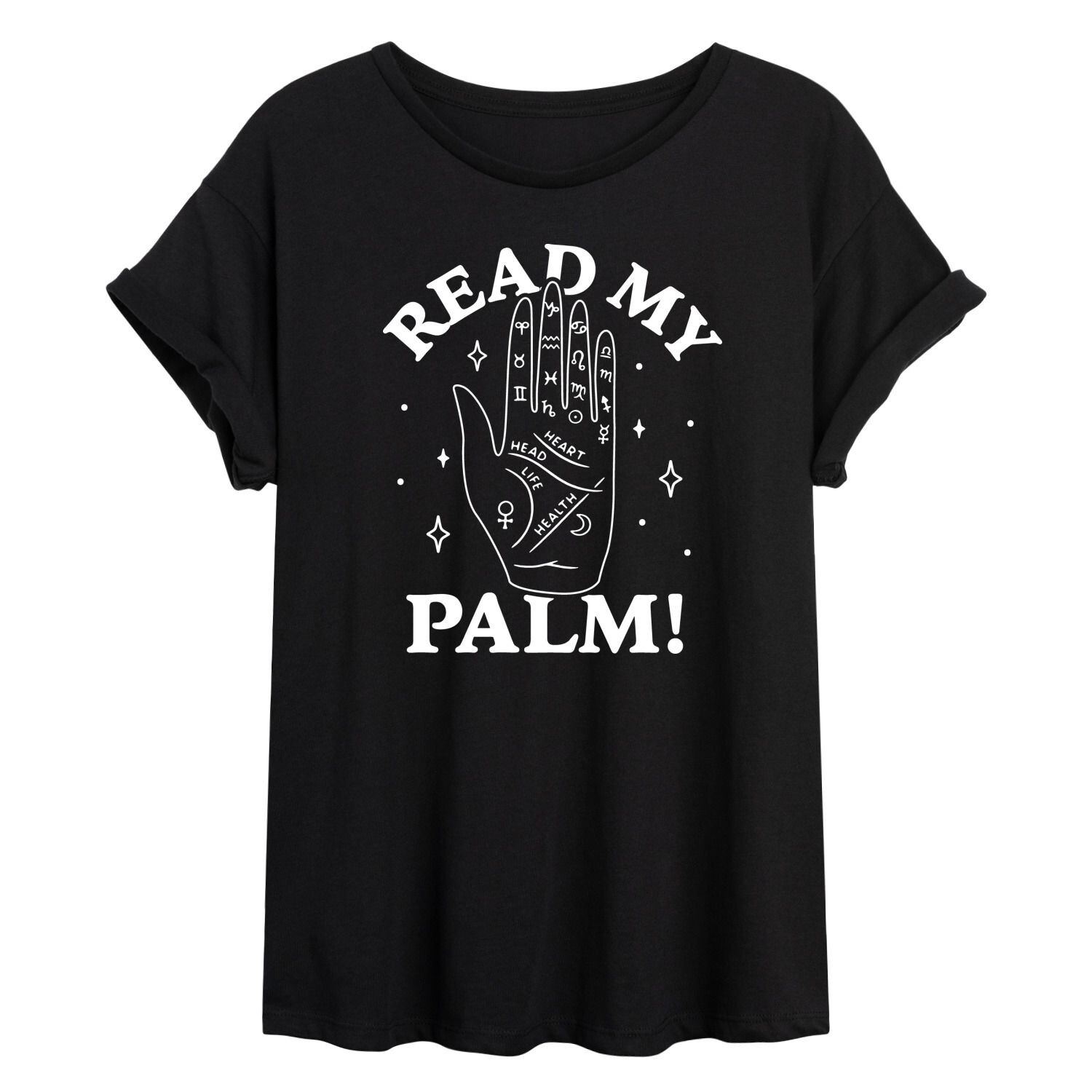 

Детская футболка с струящимся рисунком Read My Palm Licensed Character, черный